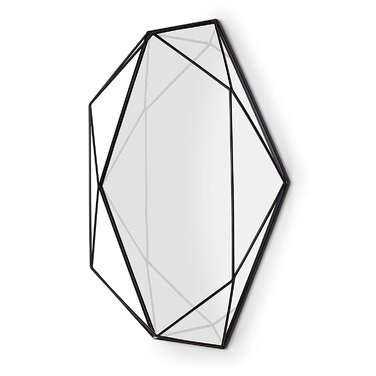 Настенное зеркало 56,5x42,5x8,3 см черное Prisma Umbra