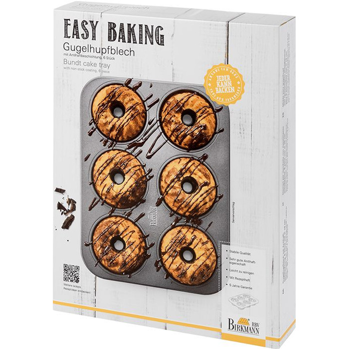 Форма для выпечки кексов, 35 x 27 х 5 см, Easy Baking RBV Birkmann