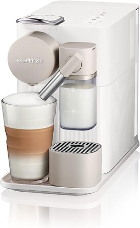 Кофемашина с насадкой для вспенивания молока, белая Nespresso Lattissima One De'Longhi