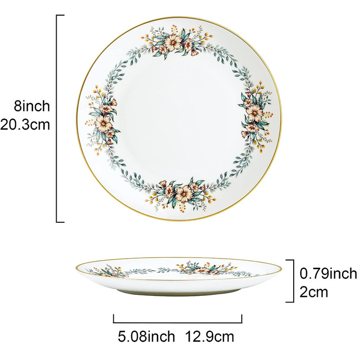 Набор тарелок для пасты 20 см, 4 предмета Fanquare