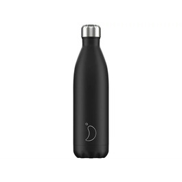 Вакуумная бутылка для воды 0,75 л, черная Monochrome Black CHILLY'S