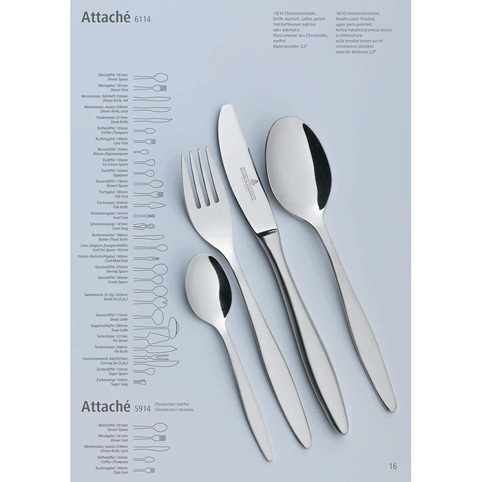 Набор ножей для рыбы Picard & Wielpütz ATTACHE, 12 предметов