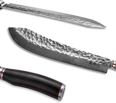 Профессиональный поварской нож из настоящей дамасской стали 30 см Wakoli Ebo