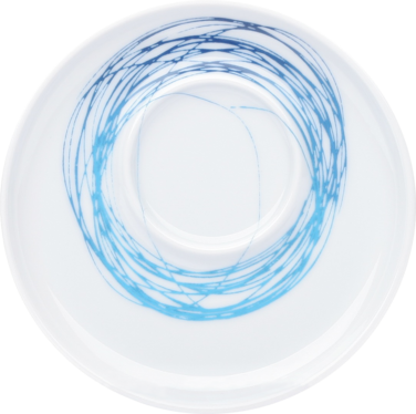 Блюдце к чашке для эспрессо 11 см Five Senses Whirl Blue Kahla