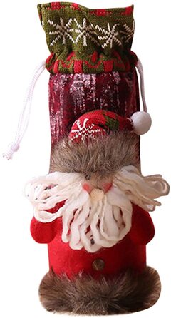 Украшение новогоднее для бутылки «Дед Мороз» 30 х 13 см Petalum