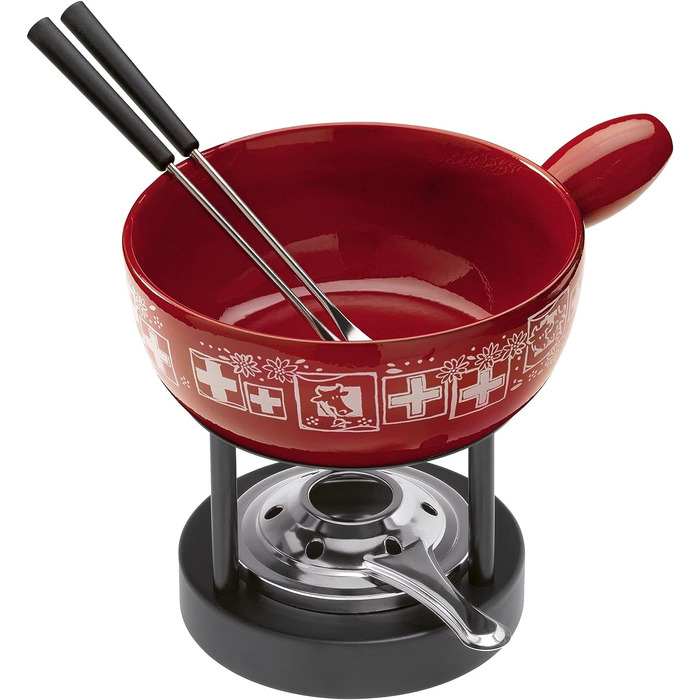 Betty Crocker Mini, Fondue melting Pot Warmer and chocolatier, 0 7 Quart, Red