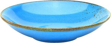 Набор тарелок для супа из керамогранита 22 см, 6 предметов, синий Nature Collection 22061 CreaTable