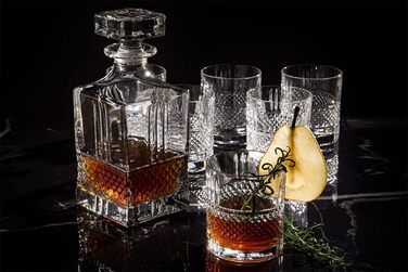 Набор стаканов для виски с графином 7 предметов Prestige Elegant Konsimo
