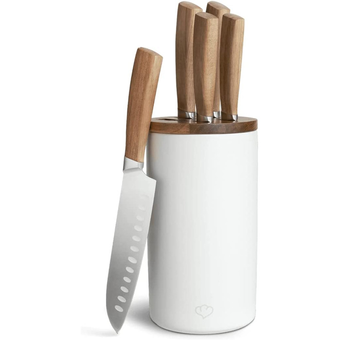 Набор ножей 5 предметов с керамической подставкой Kitchen Springlane