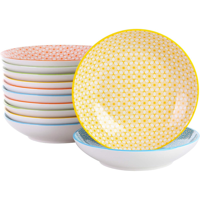 Набор суповых тарелок 12 предметов, разноцветный Natsuki Vancasso