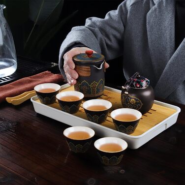 Чайный сервиз в китайском стиле 10 предметов Kung Fu Fanquare