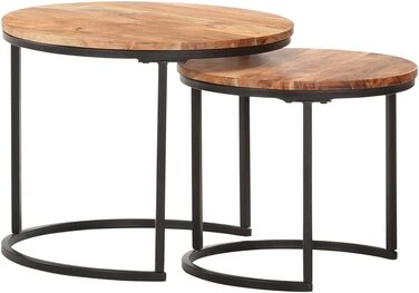 Массивнй стол из дерева акации журнальнй столик журнальнй столик журнальнй столик диван деревяннй стол чайнй столик стол из массива дерева стол для гостиной стол из массива акации/2x, 2 шт.