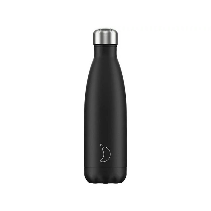 Вакуумная бутылка для воды 0,5 л, черная Monochrome Black CHILLY'S