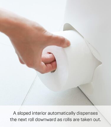 Диспенсер для туалетной бумаги, белый YAMAZAKI Plate