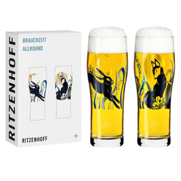 Набор бокалов для пива 0,630 л, 2 предмета "Petra Mohr" Brauchzeit Ritzenhoff