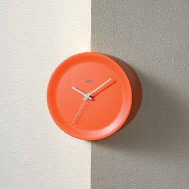 Настенные часы угловые Ø 21 см оранжевые Ora In Alessi