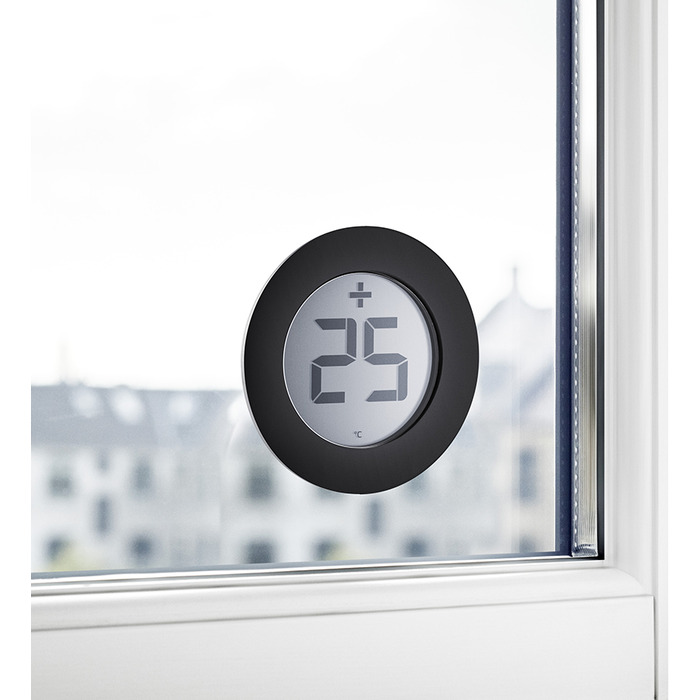 Термометр 7,7x7,7 см черный Aubenthermometer Eva Solo