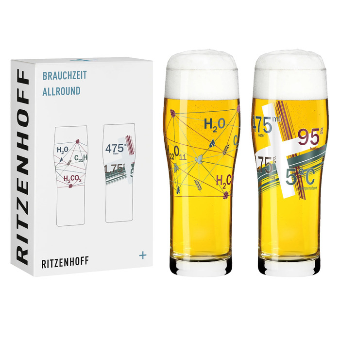 Набор бокалов для пива 0,630 л, 2 предмета "Weis Communications" Brauchzeit Ritzenhoff