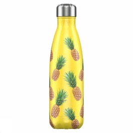 Вакуумная бутылка для воды 0,5 л, желтая Icons Pineapple CHILLY'S