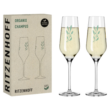 Набор бокалов для шампанского 0,250 л, 2 предмета Romi Bohnenberg' Organix Ritzenhoff