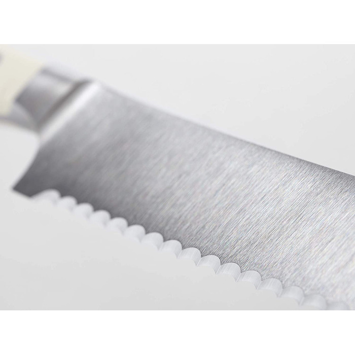 Нож для хлеба WÜSTHOF Classic Ikon из нержавеющей стали, рукоять кремового цвета, 20 см