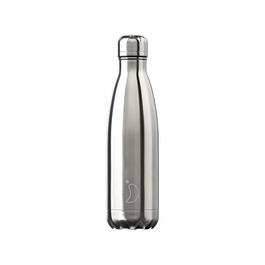Вакуумная бутылка для воды 0,5 л, серебристая Chrome Silver CHILLY'S
