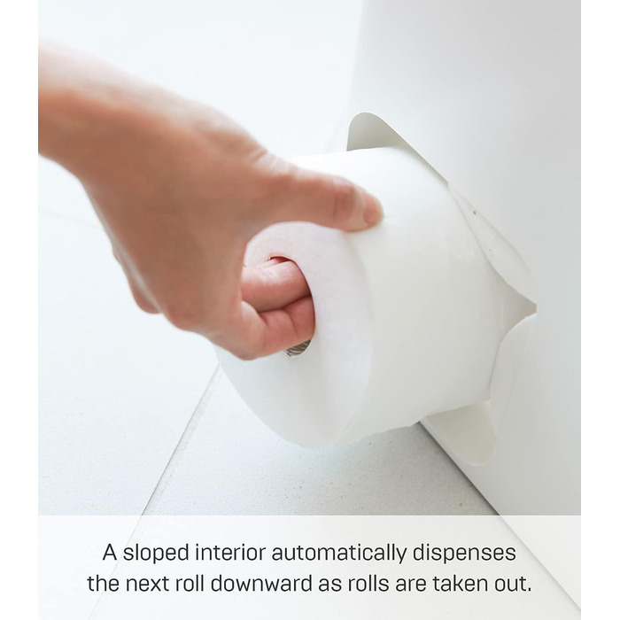 Диспенсер для туалетной бумаги, белый YAMAZAKI Plate
