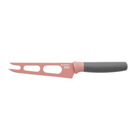 Нож для сыра 13 см розовый/черный Leo Berghoff