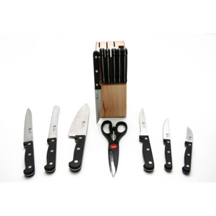 Набор ножей с деревянной подставкой 14 предметов GRÄWE