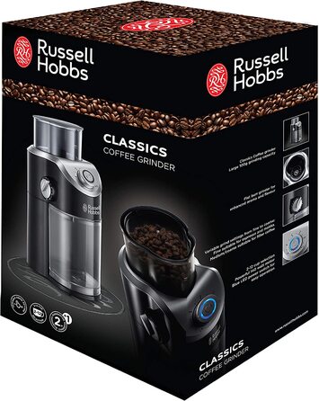 Кофемолка Russell Hobbs Classics / 140 Вт / 100 г / нержавеющая сталь