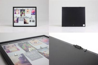 Панно для фотографий 44,2х52,1х3,6 см черное Clipline Umbra