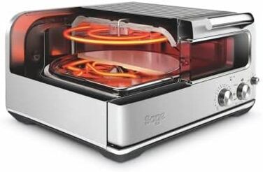 Мини-духовка для пиццы, матовая сталь Smart Oven Pizzaiolo SPZ820 Sage Appliances