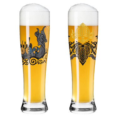 Набор бокалов для пшеничного пива 0,640 л, 2 предмета "Jakub Vaniš" Brauchzeit Ritzenhoff