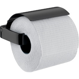 Держатель для туалетной бумаги с крышкой,  настенный, черный Emco Loft 