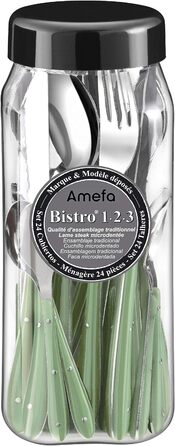 Набор столовых приборов 24 предмета Water Green Bistro Amefa