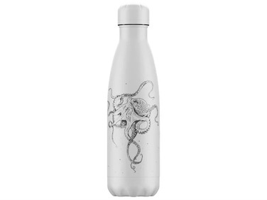 Вакуумная бутылка для воды 0,5 л, серая Sealife Octopus CHILLY'S
