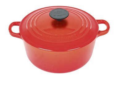 Кастрюля / жаровня 22 см, коралловый Le Creuset