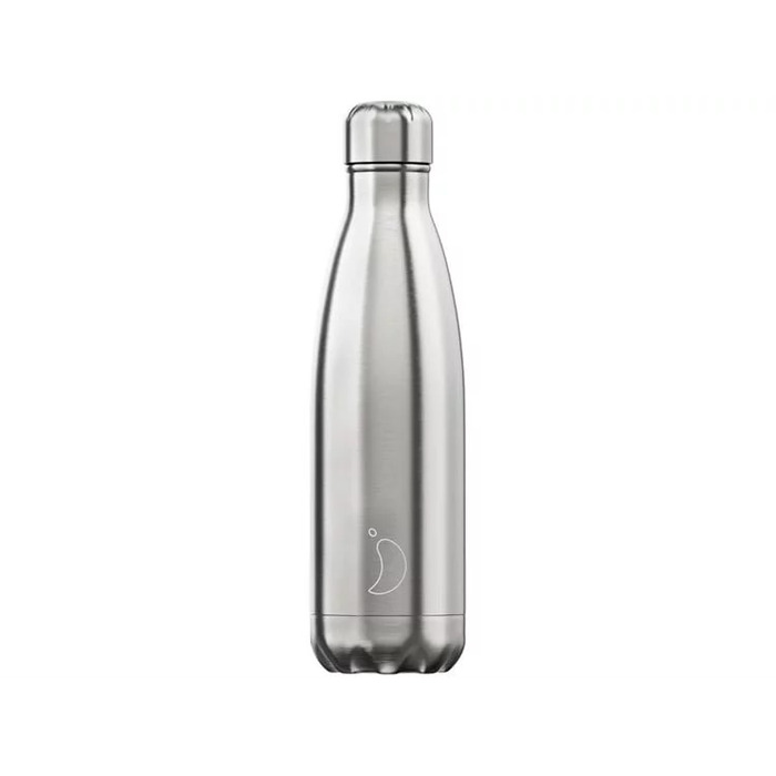 Вакуумная бутылка для воды 0,5 л, серебристая Stainless Steel CHILLY'S