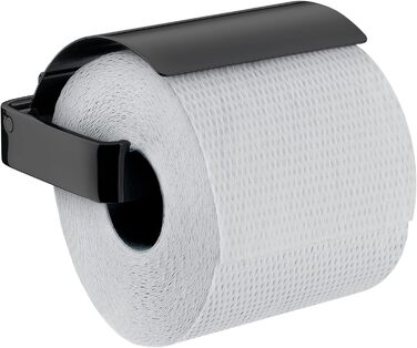 Держатель для туалетной бумаги с крышкой,  настенный, черный Emco Loft