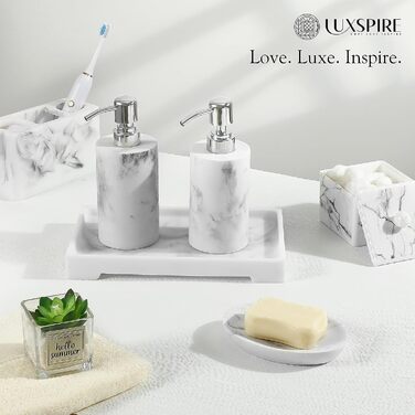 Органайзер  для ванной комнаты, белый Luxspire