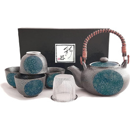 Оригинальный японский чайный сервиз KIKUMON Porcelain in Gift Box Pot 