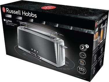 Тостер Russell Hobbs на 2 ломтика, 6 ступеней мощности