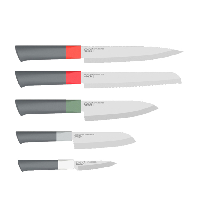 Набор ножей на подставке, 5 предметов разноцветный Duo Joseph Joseph