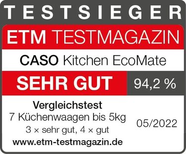 Весы кухонные до 5 кг Kitchen EcoMate Design CASO