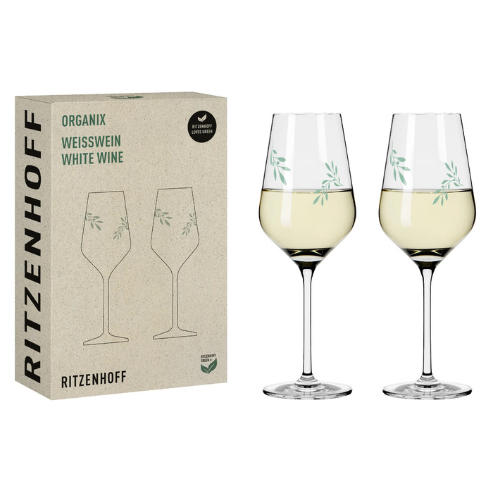 Набор бокалов для белого вина 0,380 л, 2 предмета 'Romi Bohnenberg' Organix Ritzenhoff