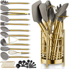 Набор кухонных приборов золотого цвета, 38 предметов Berglander