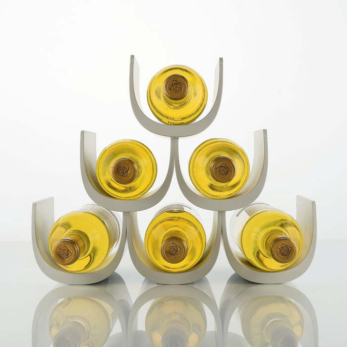 Подставка модульная для винных бутылок 34,5х30х15,5 см белая Noe Alessi