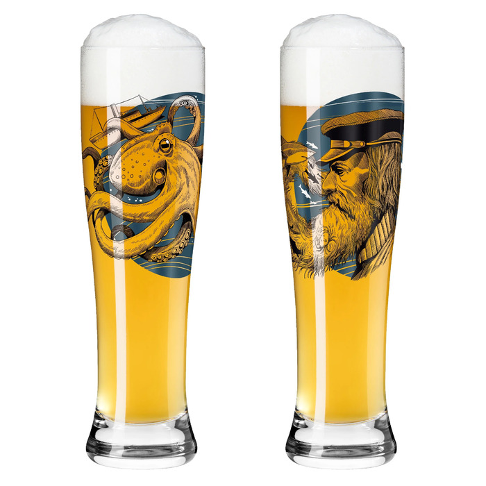 Набор бокалов для пшеничного пива 0,640 л, 2 предмета "Philip Harris" Brauchzeit Ritzenhoff