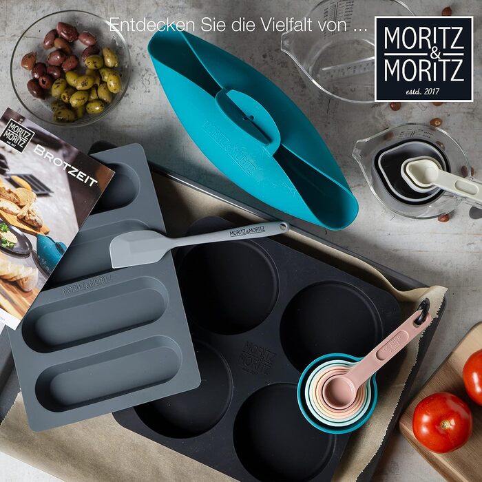 Набор из 3 силиконовых форм для выпечки с лопаткой Moritz & Moritz