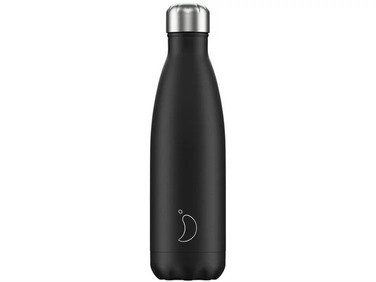Вакуумная бутылка для воды 0,5 л, черная Monochrome Black CHILLY'S